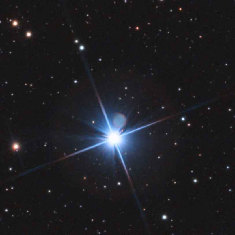 Abell 12 before fixing the bright star's diffraction spikes and glare